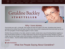 Tablet Screenshot of geraldinebuckley.com